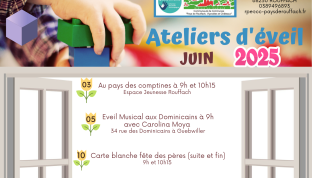 Programme ateliers d'éveil